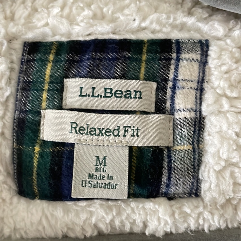 L.L. Bean zip up with fleece inside - Picture 4 of 4